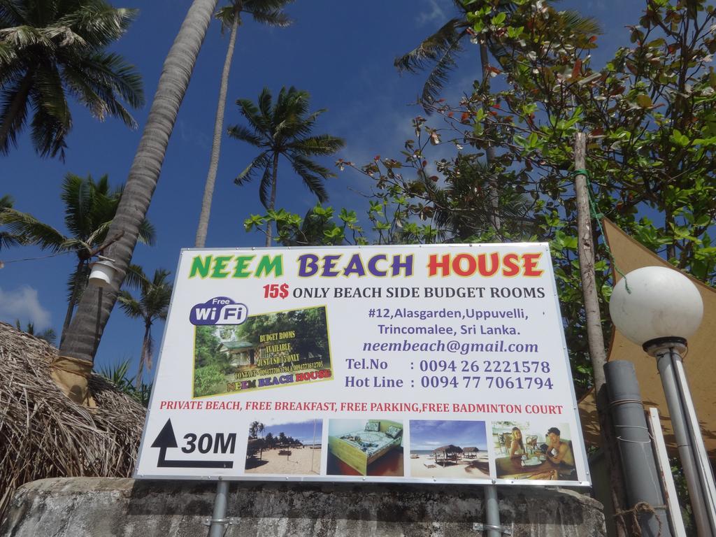 Neem Beach House 트링코말리 외부 사진